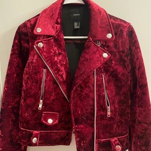 Velvet red jacket